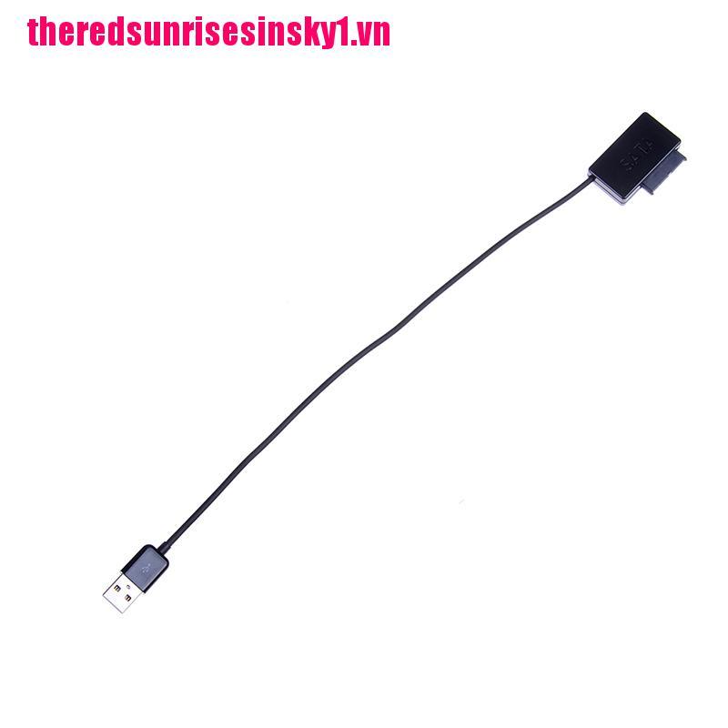 (3C) Giắc Chuyển Đổi Usb Sang 13pin Slim Sata / Ide Converter Cd Dvd Rom