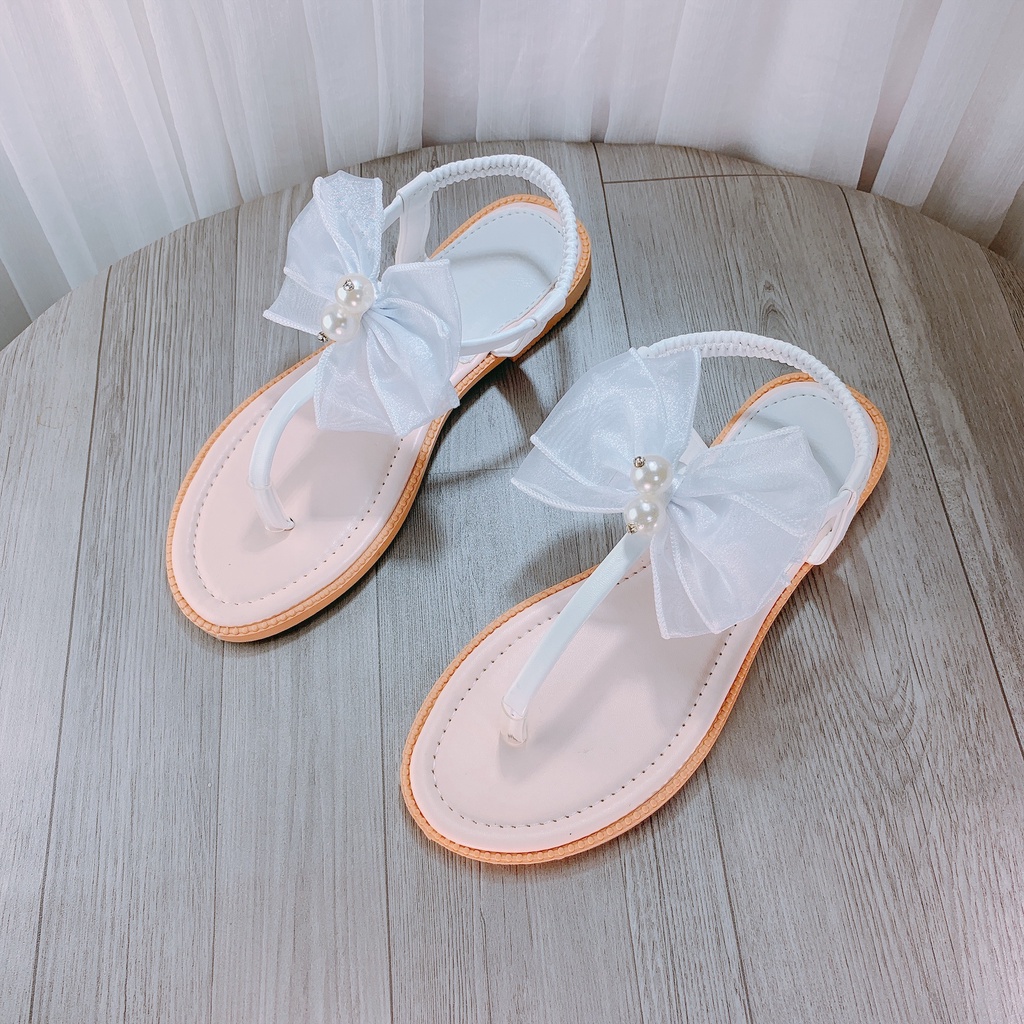 Sandal sỏ ngón nơ bánh bèo siêu xinh - w73