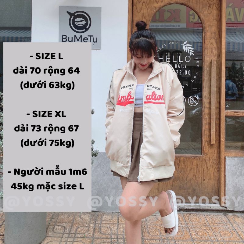 Áo Khoác SIMBALION JACKET Dù Nam Nữ Form Rộng Unisex Phong Cách Ulzzang - YOSSY