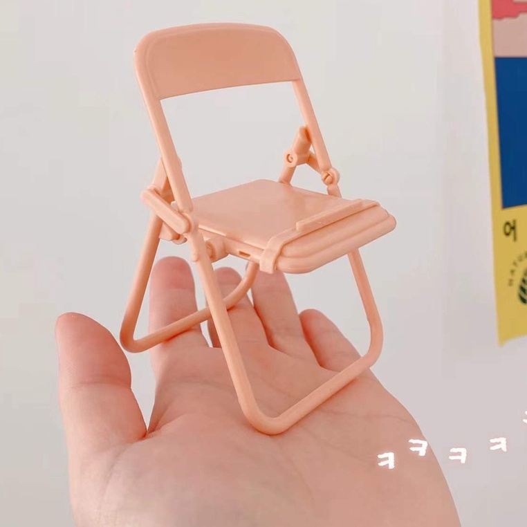 Giá đỡ điện thoại hình ghế xếp tùy chỉnh để bàn, Kệ Để Điện Thoại Hình Ghế Thông Minh