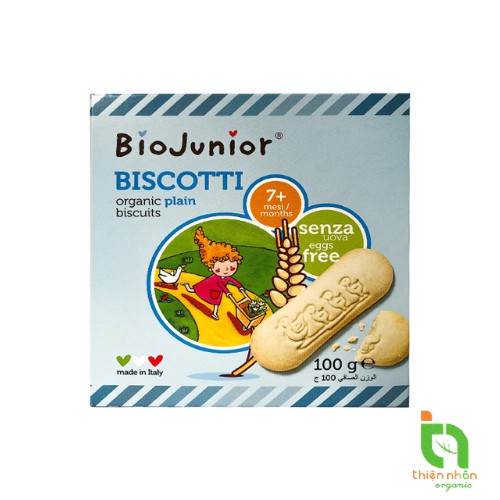 Bánh ăn dặm hữu cơ cho bé vị truyền thống Bio Junior 100g (Từ 7 tháng tuổi)