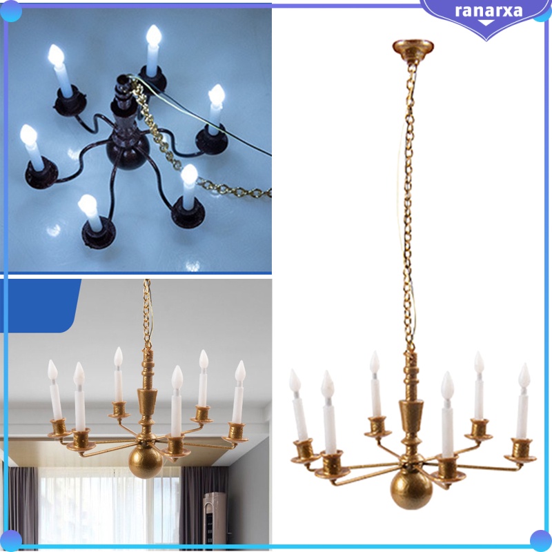 Đèn Chùm Gắn Trần Nhà Phong Cách Vintage Châu Âu