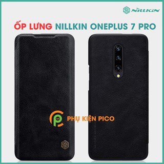 Ốp Oneplus 7 Pro chính hãng Nillkin QIN Series - Ốp lưng da cao cấp Oneplus 7 Pro chính hãng Nillkin Qin Series
