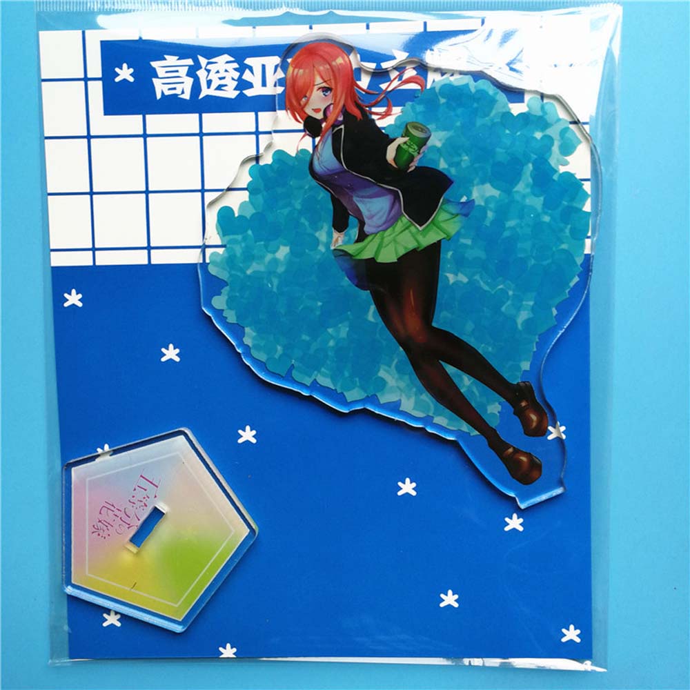 Mô hình đồ chơi nhân vật hoạt hình Nakano Miku Gotoubun No Hanayome bằng acrylic có giá đỡ để bàn trang trí