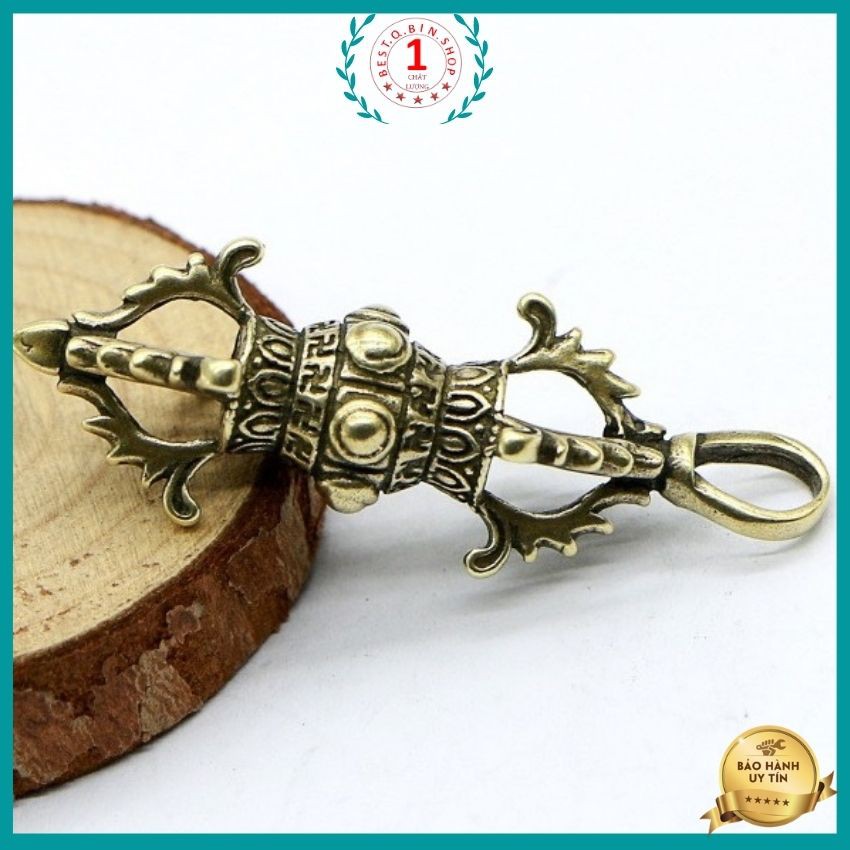 Tượng trang trí móc treo Kim Cang Chùy 2 chất liệu đồng thau chế tác thủ công đem lại nhiều may mắn hộ thể tài lộc