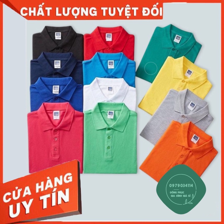 Áo đồng phục công ty xí nghiệp hội nhóm quán thun cá sấu thái dày dặn có cổ bẻ polo  Áo thun giá sỉ