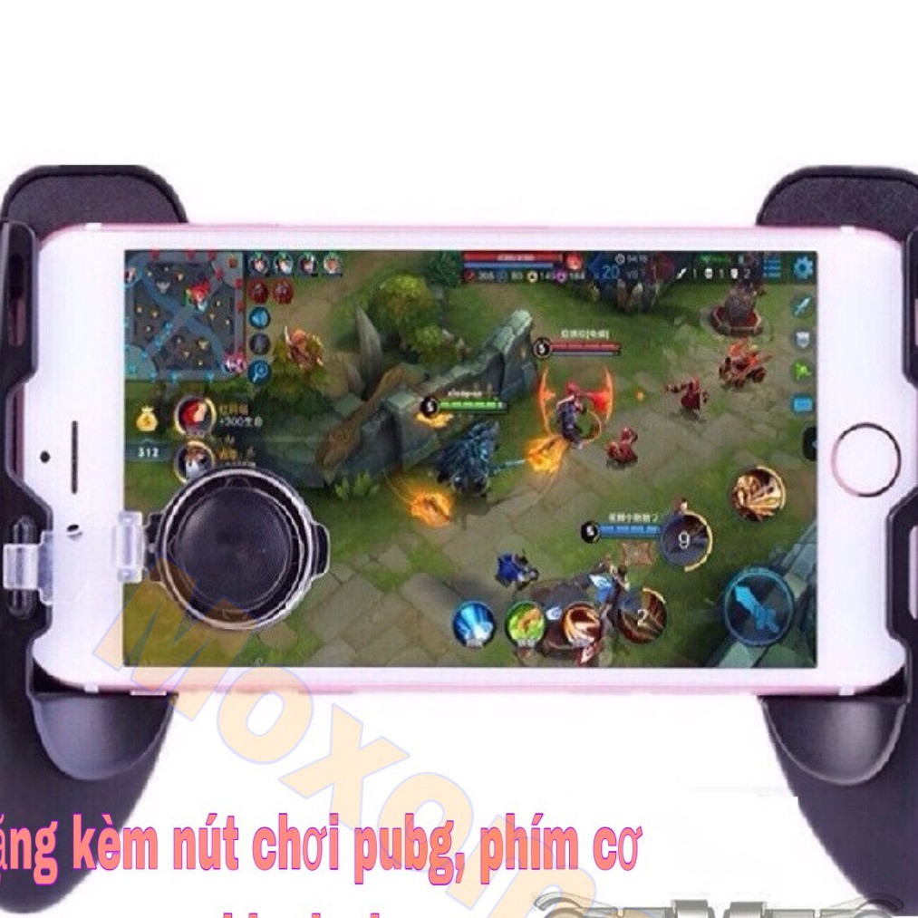 Tay cầm chơi game, Tay giúp tản nhiệt hỗ trợ game pubg,liên quân, ros, fifa offline-tặng kèm nút cơ kim loại k01 (PUBG)