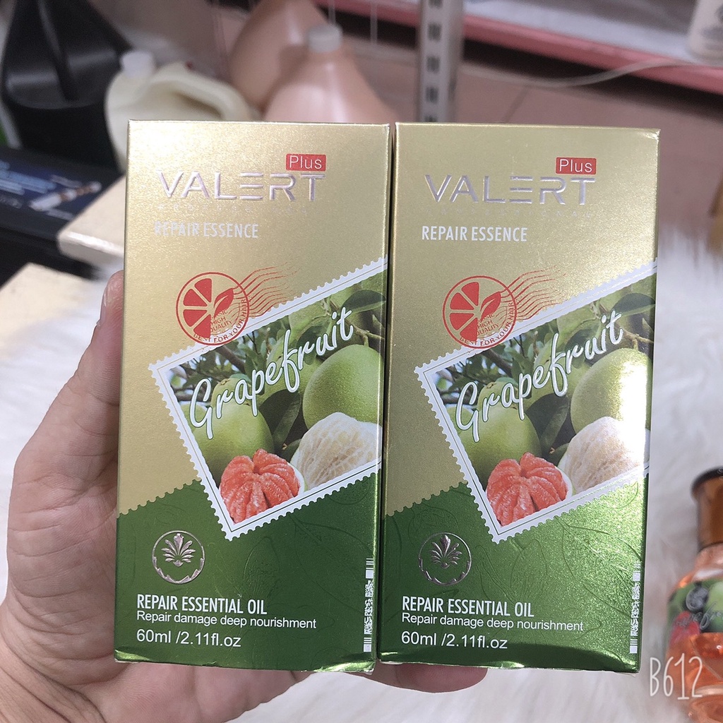 Tinh dầu bưởi Grapefruit Valert dưỡng tóc,làm dầy và ngăn rụng tóc 60ml