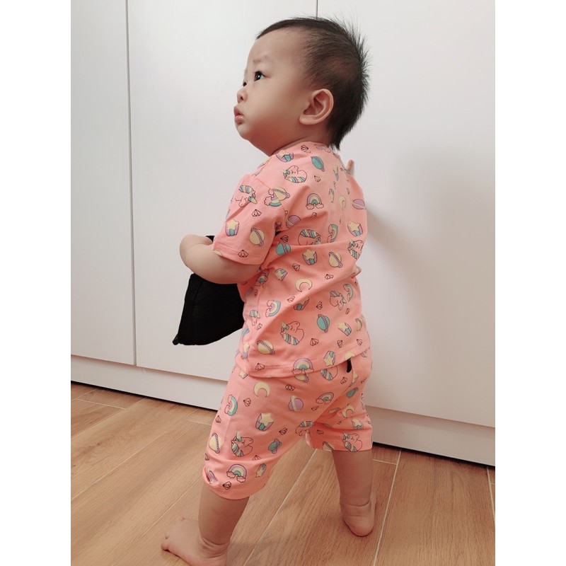 BỘ ĐÙI COTTON 100% MinkyMom CHO BÉ IN TOÀN THÂN