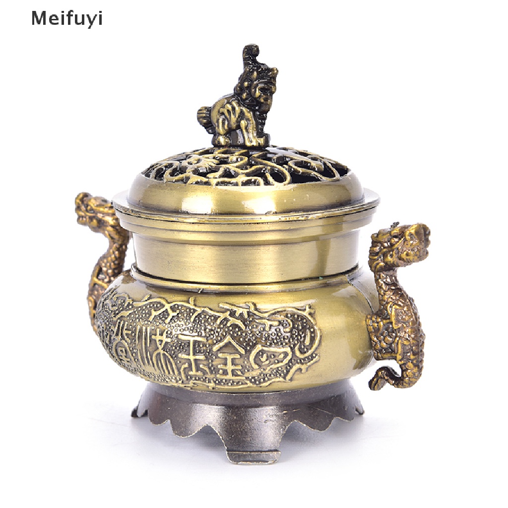 Lư hương đốt trầm mini bằng đồng phong cách Tây Tạng độc đáo VN439