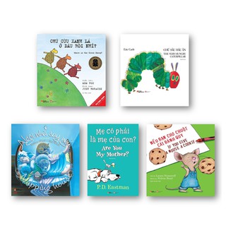 Sách - Combo 5 cuốn PictureBook Song Ngữ Giúp Bé Học Tiếng Anh