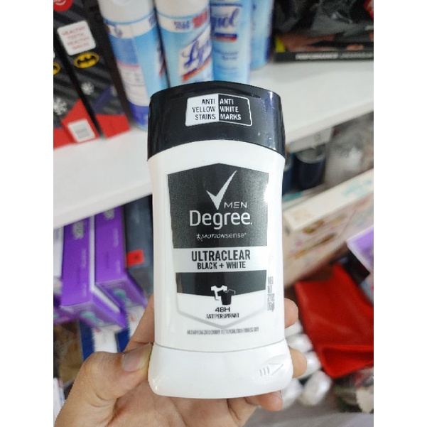 Lăn khử mùi Degree Motionsense Ultraclear Black + White