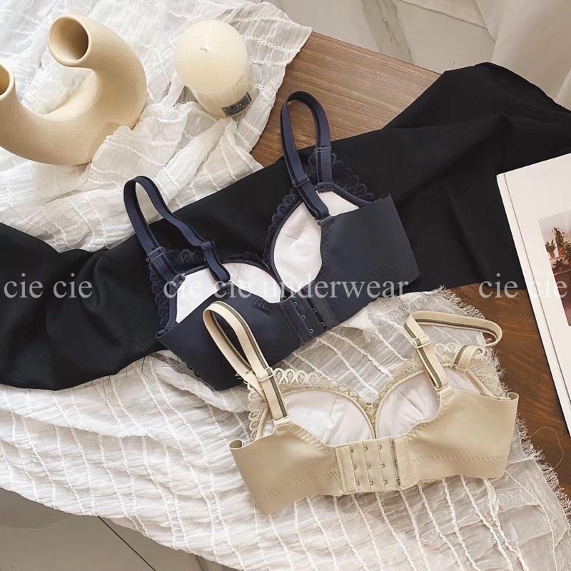 Áo lót không gọng đệm bông dày 4cm cup A cho ngực nhỏ, áo bra cao cấp xu chiêng đồ nội y cho chị em 9219