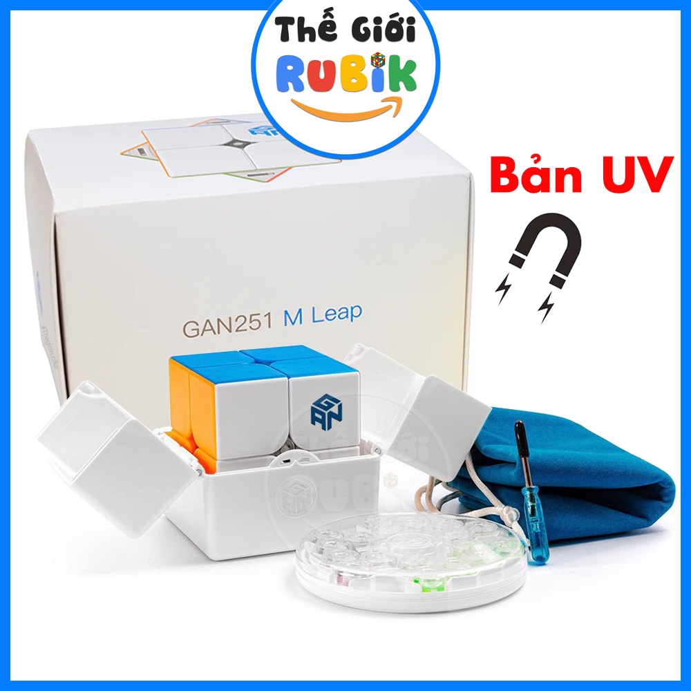 Rubik GAN 251 M Leap UV, Pro, Air 2x2 Có Nam Châm Sẵn. GAN 251 M Cao Cấp Hãng GAN CUBE | Thế Giới Rubik