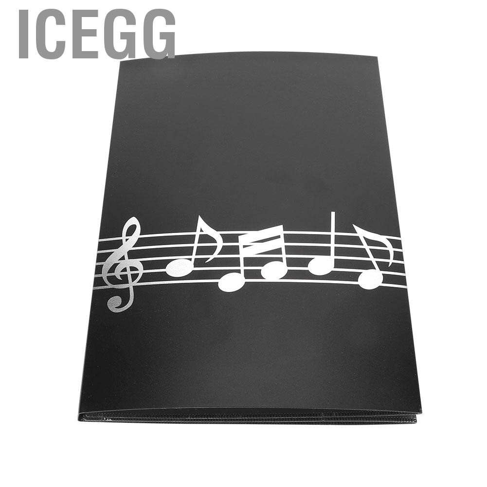 Bìa kẹp bản nhạc đàn guitar / piano chất liệu chống thấm nước màu đen