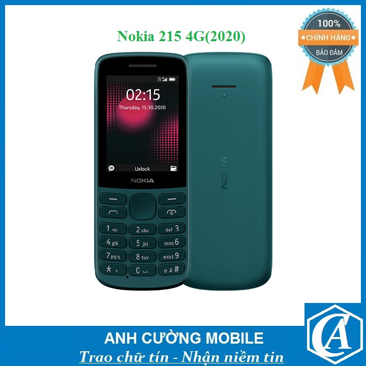 [Mã ELMS5 giảm 7% đơn 300K] Điện thoại Nokia 215 4G(2020) – Hàng chính hãng