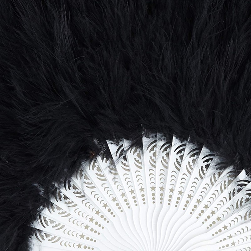 Quạt cầm tay lông chim công phong cách vintage