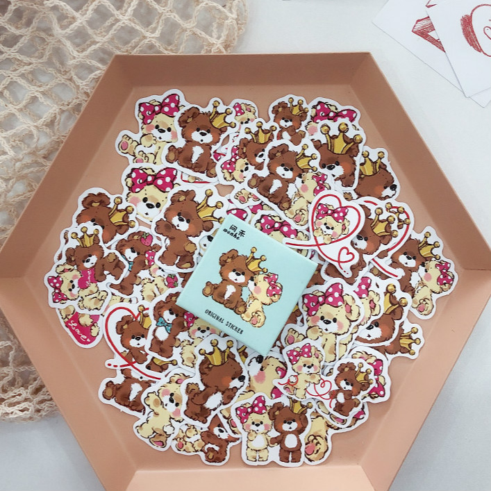 Set 44 Miếng Dán Trang Trí Sổ Lưu Niệm