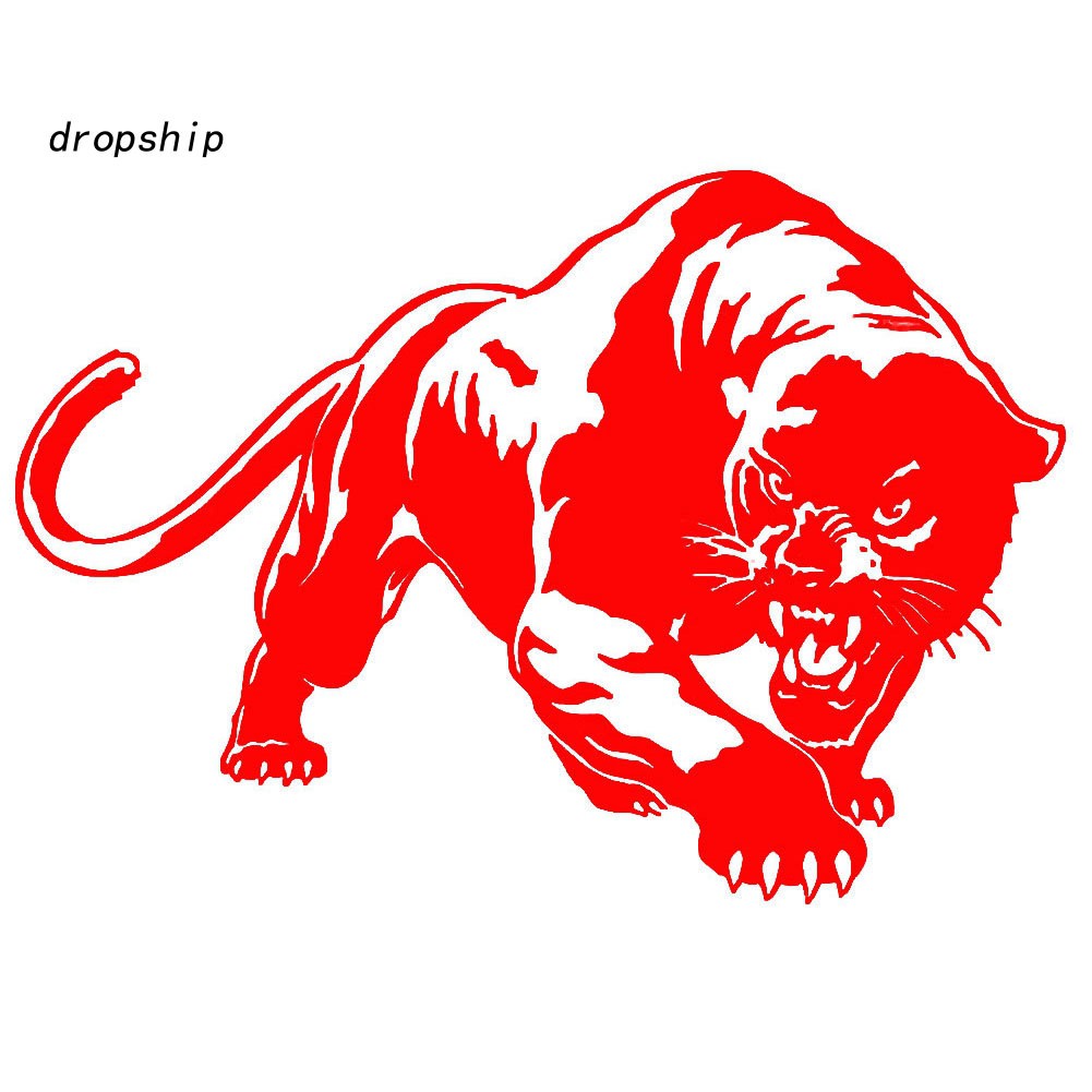 Decal hình con báo dp dán trang trí thân xe & cửa sổ oto