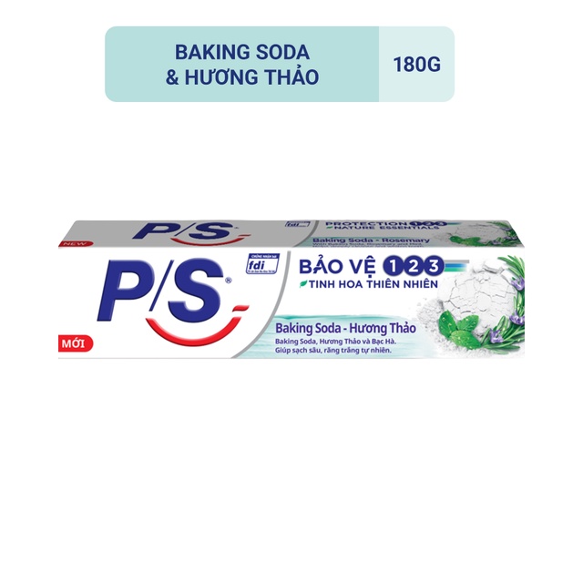 Kem đánh răng P/S Bảo Vệ 123 Baking Soda - Hương Thảo 180g