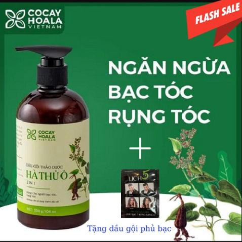 Dầu gội thảo dược Hà Thủ Ô 2in1 giảm rụng tóc, bạc tóc nuôi dưỡng mái tóc chắc khỏe  ( Bin Store 24h )