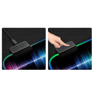 Large Colorful LED Lighting Keyboard Mat Gaming Mouse Pad For Computer