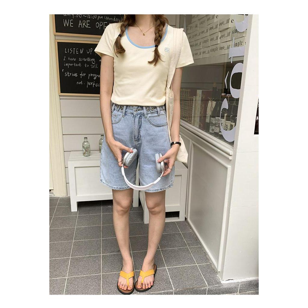 Áo Thun Cộc Tay Dáng Ôm Dễ Phối Đồ 63896