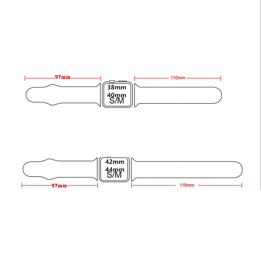 Dây Đeo Thể Thao Bằng Silicone Cho Đồng Hồ Thông Minh AW iWatch Watch Series 4 5 6 7 8 se 38mm 40mm 42mm 44mm 41mm 45mm
