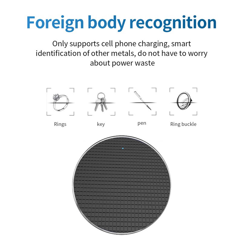 Đế sạc nhanh không dây 10W Qi cho iPhone X XS Max 8 Samsung S10 S9