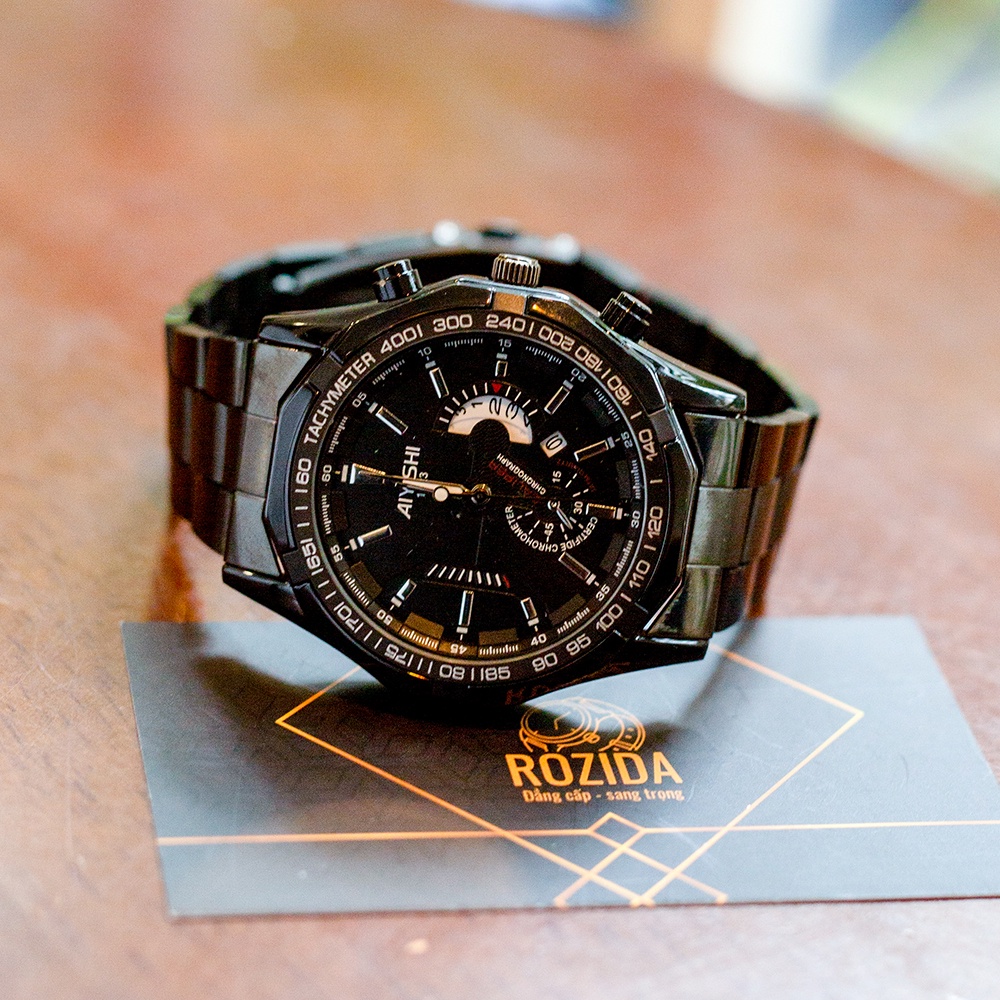 Đồng hồ nam chính hãng đẹp giá rẻ dây thép thời trang sang trọng cao cấp chống nước Rozida'1 DH05 | WebRaoVat - webraovat.net.vn
