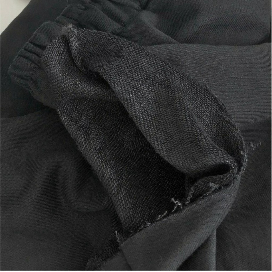 quần ống rộng nữ cạp chun lai tưa chất da cá - Quần Nỉ Thun Ống Rộng Nam Nữ Unisex ZADOLA