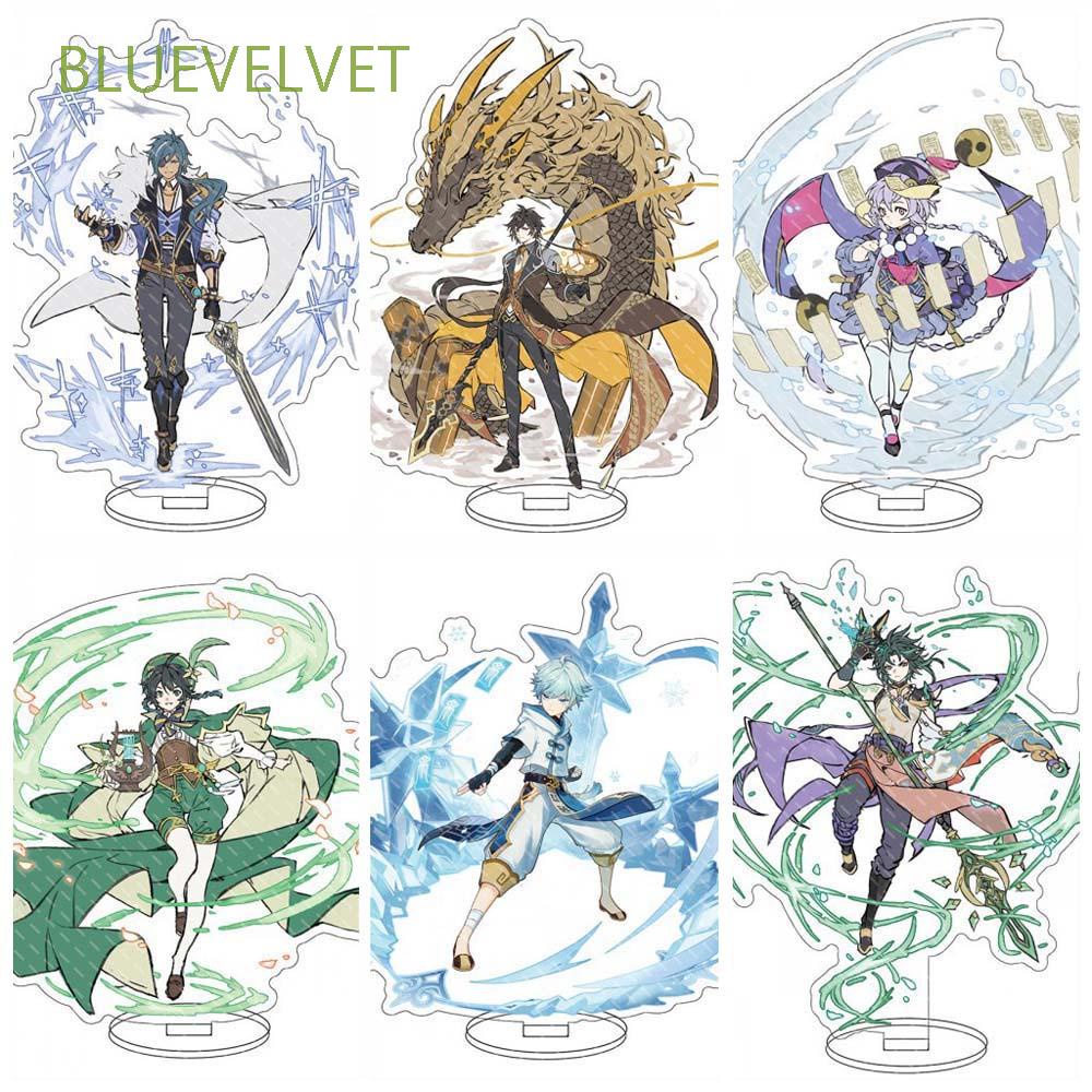 Mô Hình Đồ Chơi Nhân Vật Anime Genshin Impact Klee Diluc Zhongli Bằng Acrylic Đứng