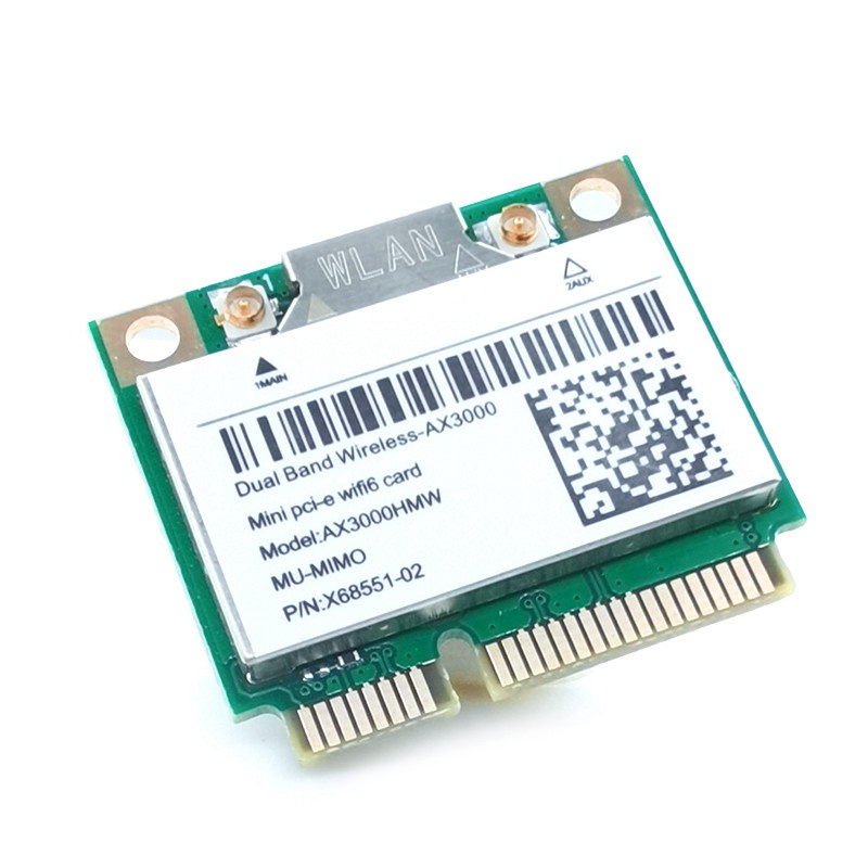 Thẻ Wifi Không Dây Mini Pci-E Ax200 Ax3000 Wi-Fi 6 802.11ax 2.4g / 5g Wlan Windows10