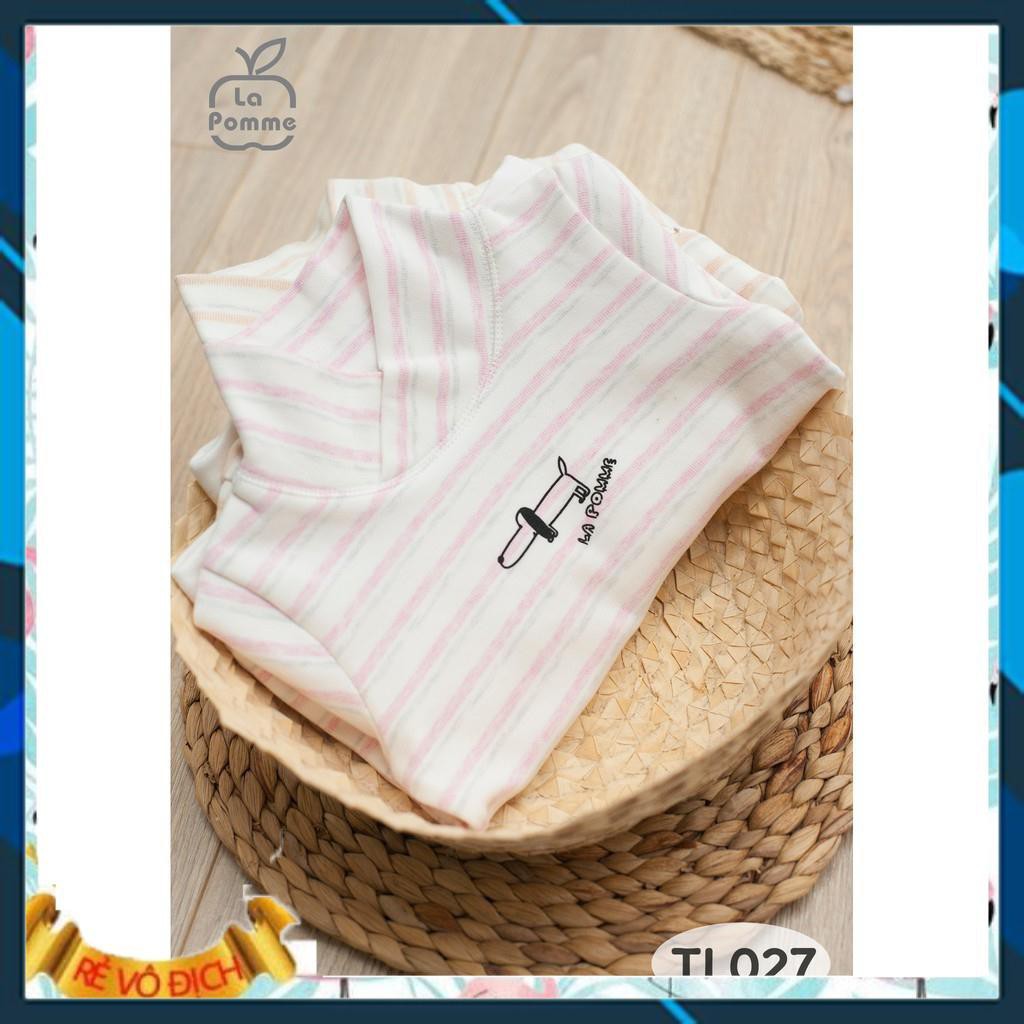 [89k SALE đồng giá] TL027 - Áo Dài Tay Trẻ Em Baby Dog Cổ Chồng Chéo La pomme chất liệu Jacquard Cotton cho bé