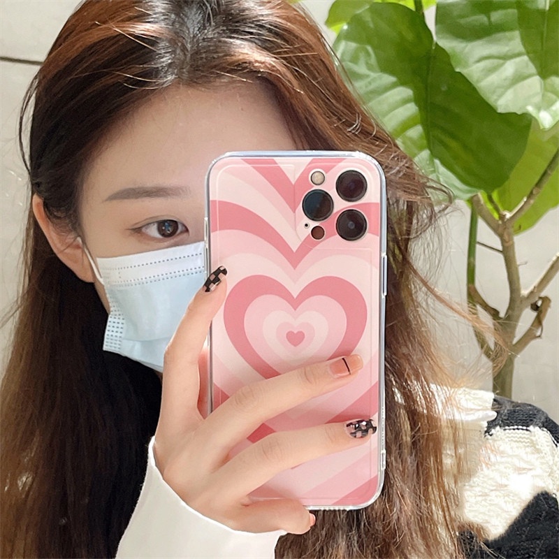 ốp iphone Hình Trái Tim Lớn Màu Đỏ tương thích Iphone 6s 6splus 7 7plus 8 8plus X XS 11 12 Pro Max Plus promax-277