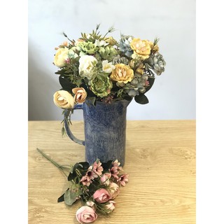 Hoa nguyên bó nhỏ. Màu vintage, loại đẹp. Hình thực tế