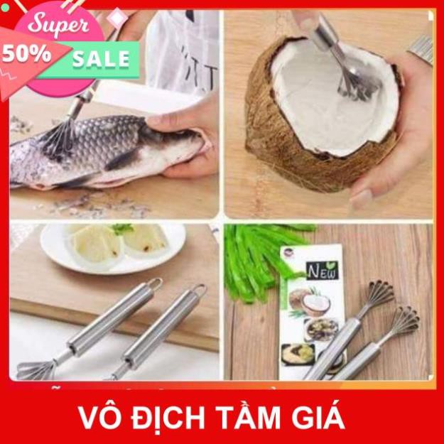 Dụng cụ đánh vảy cá, nạo dừa tiện dụng