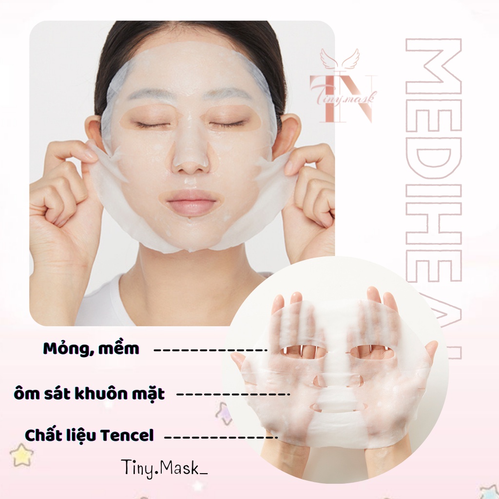 Combo 5 Mặt Nạ Giấy Việt Quất Ngăn Ngừa Lão Hóa Da - Mediheal Acaiberry Vita Mask 20ml-Dưỡng Ẩm, Sáng Da, Tăng Đàn Hồi