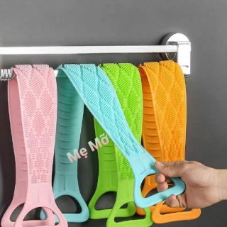 Cọ lưng silicon loại 1 (tắm, trị mụn lưng - massage 2 mặt)