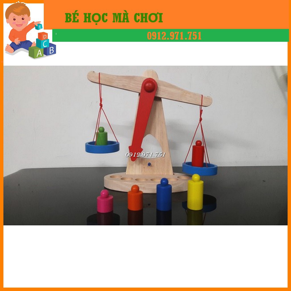 Đồ Chơi Giáo Dục Bộ Cân Học Toán - Đồ Chơi Gỗ An Toàn Cho Bé