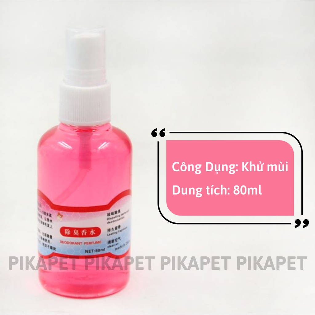 Nước hoa khử mùi cho chuột hamster, các loại thú cưng khác