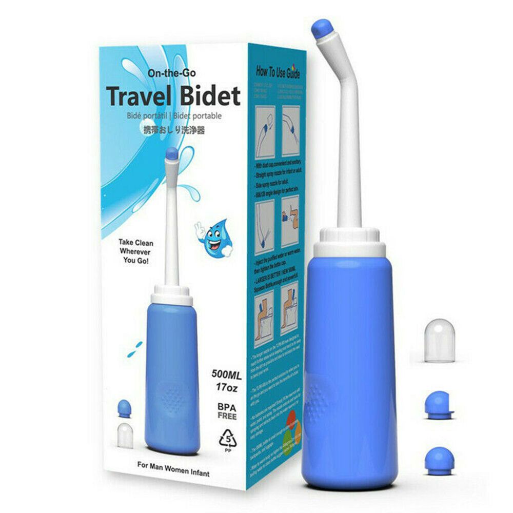 Bình bidet bơm làm sạch hậu môn nhỏ gọn tiện dụng