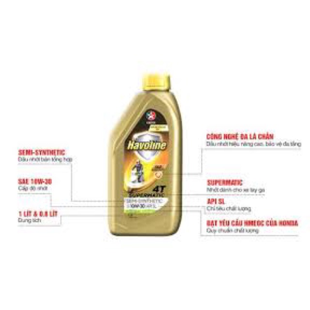 Dầu nhớt caltex xe ga 1 lít