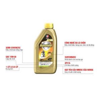 Dầu nhớt caltex xe ga 1 lít