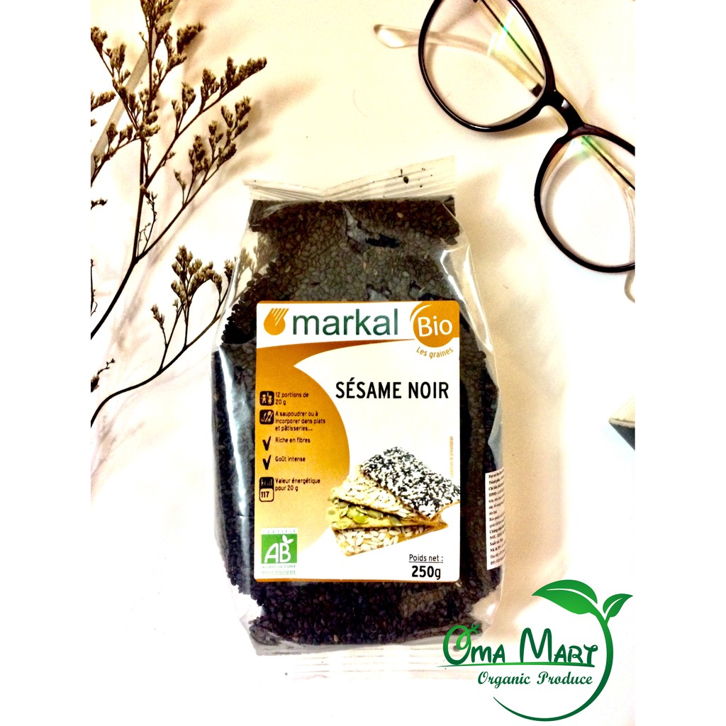 Hạt mè đen hữu cơ Markal 250g