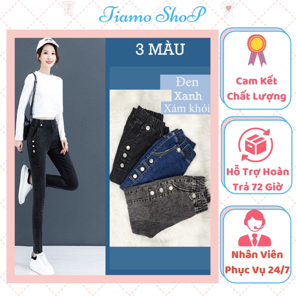 Quần Jean Cao Cấp Co Giãn 4 Chiều, Quần Jean Cạp Chun Form Ôm Không Phai Không Xù