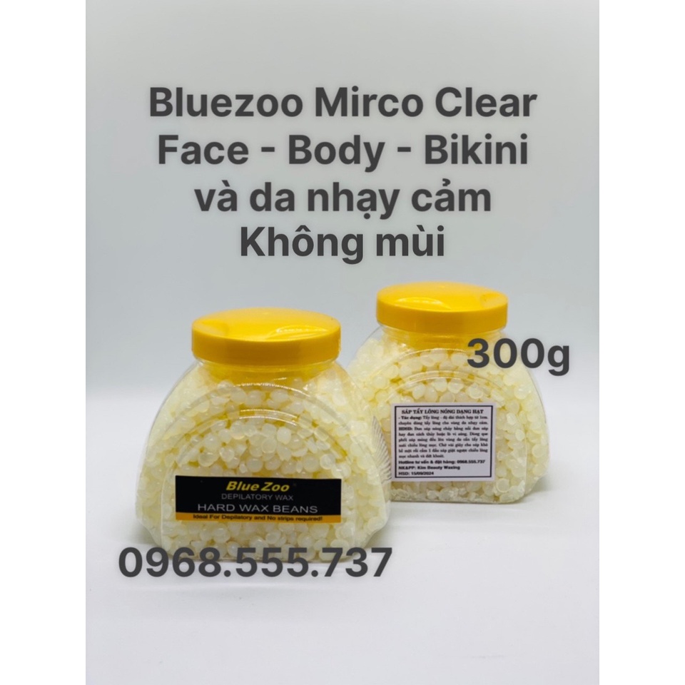 300g Sáp wax Mirco Bluezoo Premier trong suốt dành cho da nhạy cảm nhất