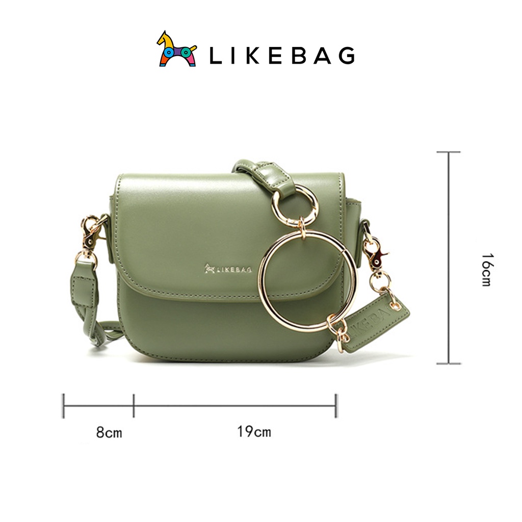 Túi đeo chéo nữ đeo vai thời trang LIKEBAG dây da phối xích độc đáo 125312163 - LIBAGI