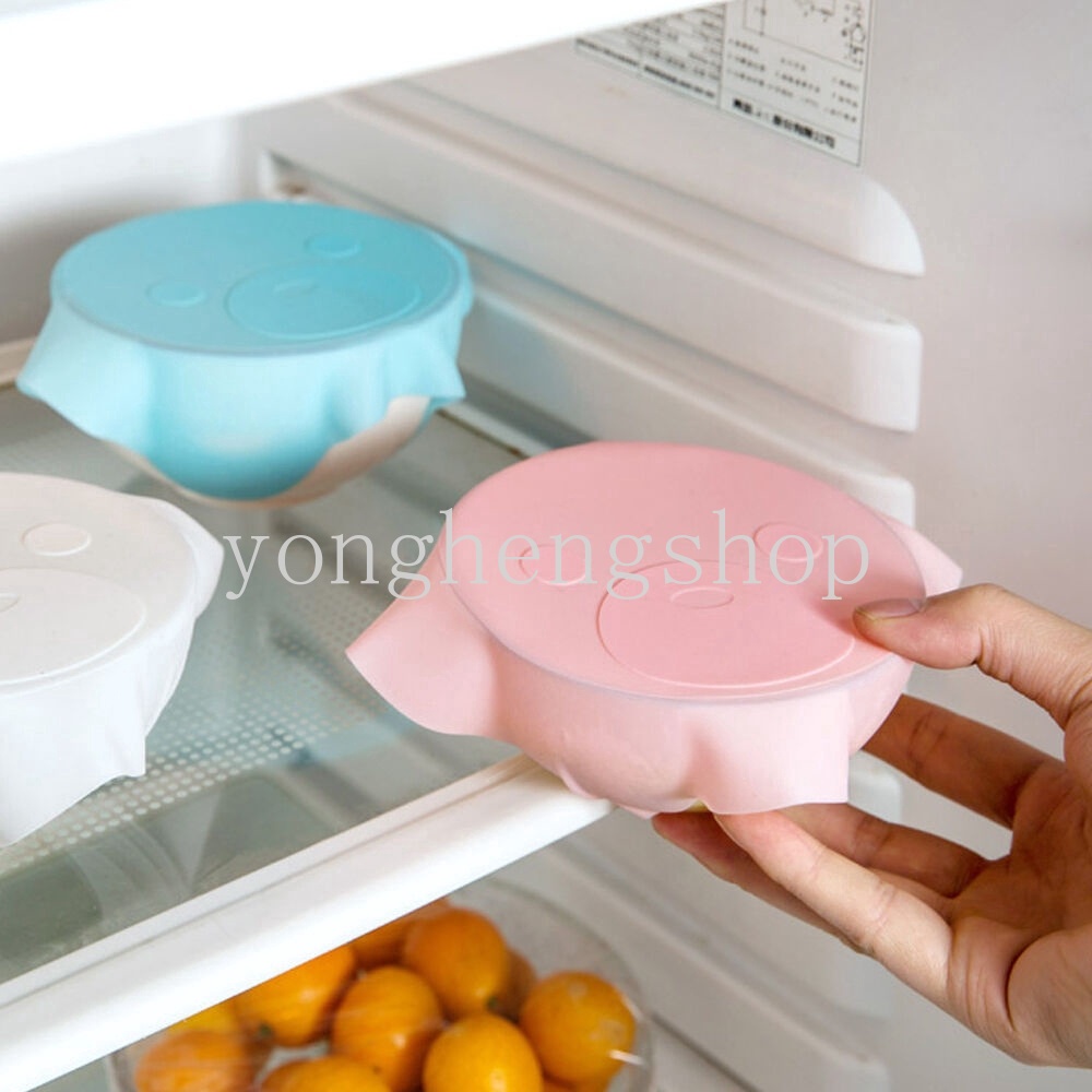 Màng Silicon Bọc Tô Chén Giữ Nhiệt Bảo Quản Thực Phẩm Kiểu Dáng Hoạt Hình Dễ Thương