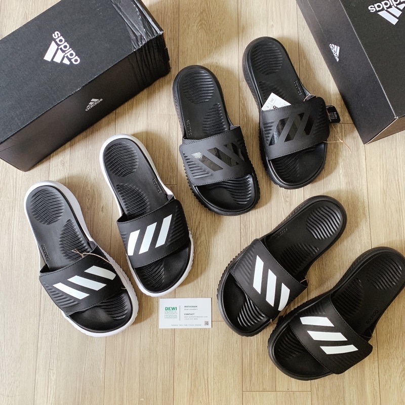 Dép Alphabounce trắng đen / full đen có sẵn - BA8775 / B41270